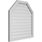 Ekena Millwork Octagonal Top Surface Mount PVC Gable Vent w/ 2"W x 1-1/2"P Brickmould Frame, 32"W x 34"H GVPOT32X3402SF - alternate 2